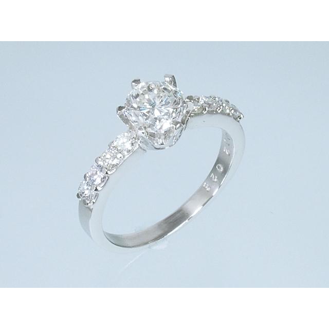 音羽屋□ I/I-1/POOR ダイヤモンド/1.002ct サイドダイヤ/0.25ct Pt900  
