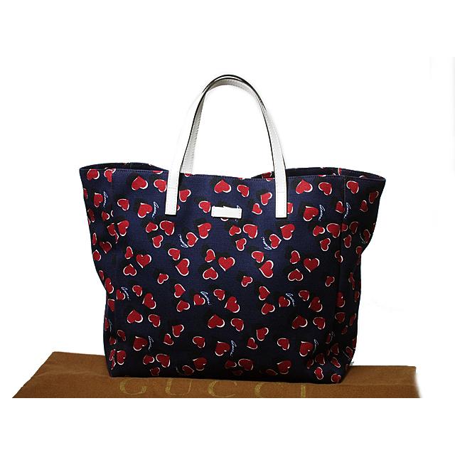 音羽屋□ グッチ GUCCI ハートビート 282439 ハート柄 キャンバス 
