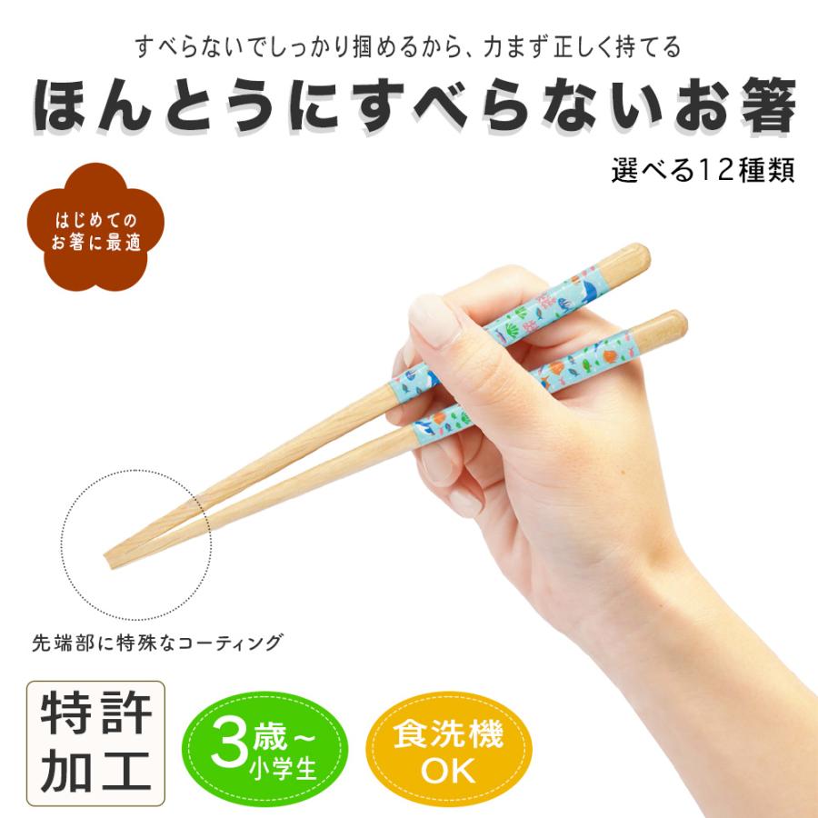 【2点200円OFFクーポン】 ほんとうにすべらないお箸 子供用 特許取得 スタッドレス加工 つまみやすい 食洗機対応 滑り止め強化 軽量 持ちやすい 子供 18cm 藤栄 | 