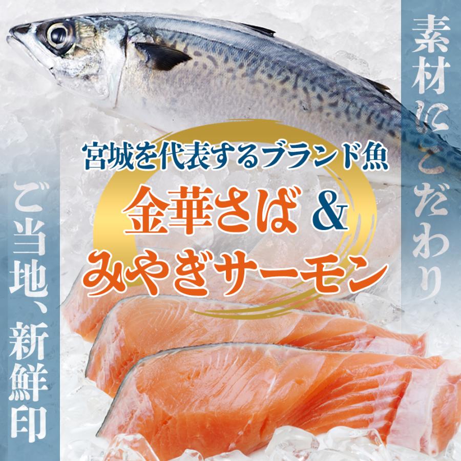 【条件付き送料無料】港町ごはんの素セットＢ（金華さば漬け丼2人前×2P＋みやぎサーモン漬け丼2人前×2P）冷凍 |  | 02