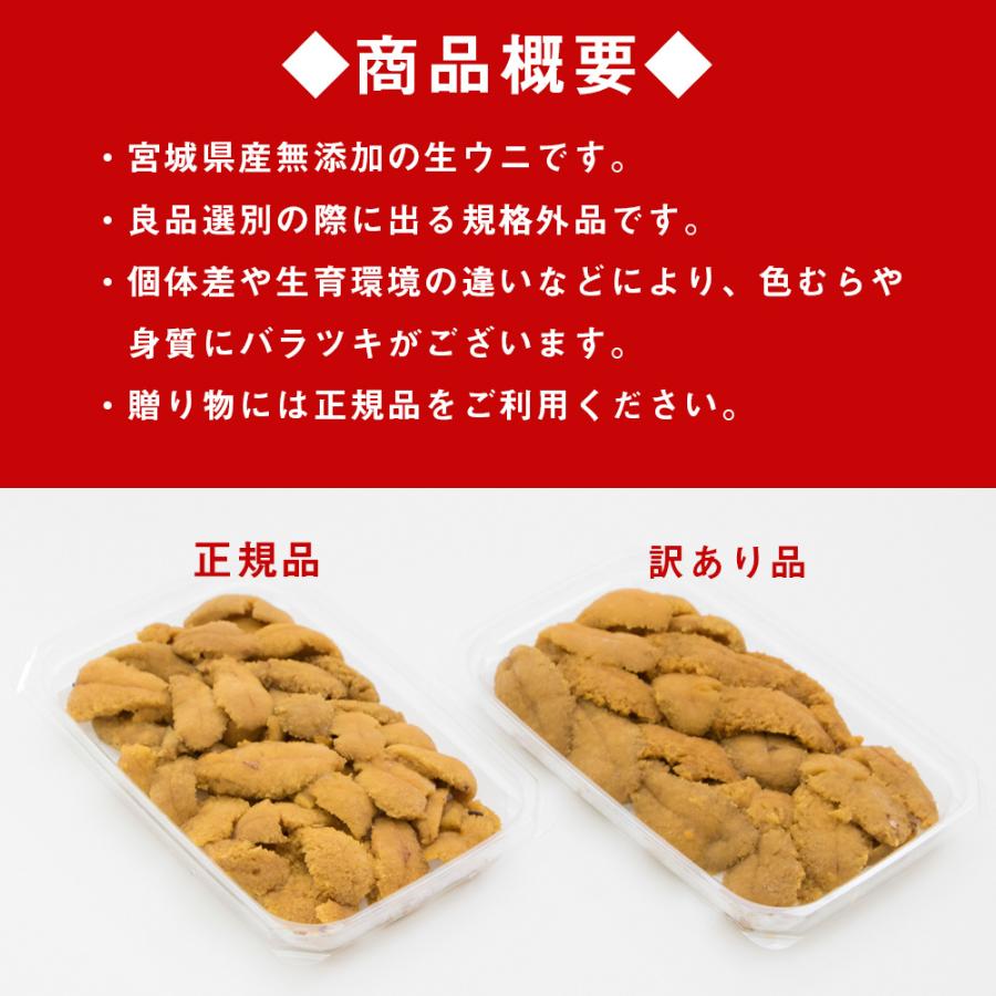 条件付き送料無料 訳あり 氷温熟成 冷凍ウニ 冷凍 100g 3パック 評価