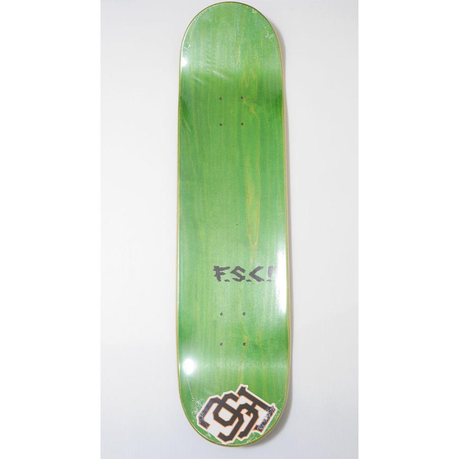 正規取扱店 デッキ エフエスシー Fsc 7 75 スケートボード ロゴ Logo Fos 8インチ デッキ パーツ サイズ 8インチ 表面が緑色