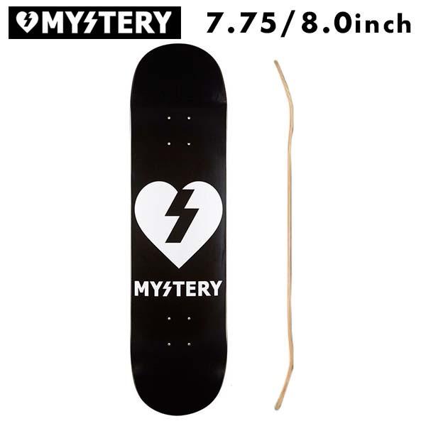高価値セリー Mystery Skateboards ミステリー デッキ ハート 7.75 8インチ 白 skateboard スケートボード 納得できる割引