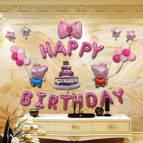 誕生日 飾り付け 誕生日 バルーン バルーン 誕生日 バースデー 飾り 100日祝い 飾り Peppa Pig 豚 1 13歳 誕生日 飾り Happ S オリオンtimesストアyahoo 店 通販 Yahoo ショッピング