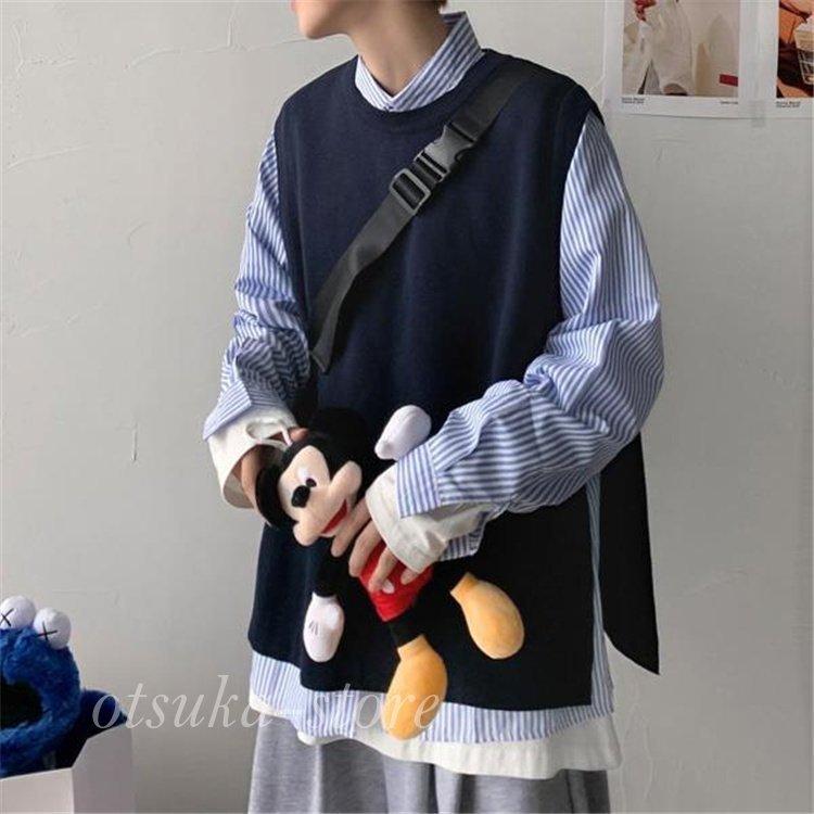 ニット メンズ ニットベスト トップス サマーニット クルーネック インナー メンズ 0313s オオツカストア 通販 Yahoo ショッピング