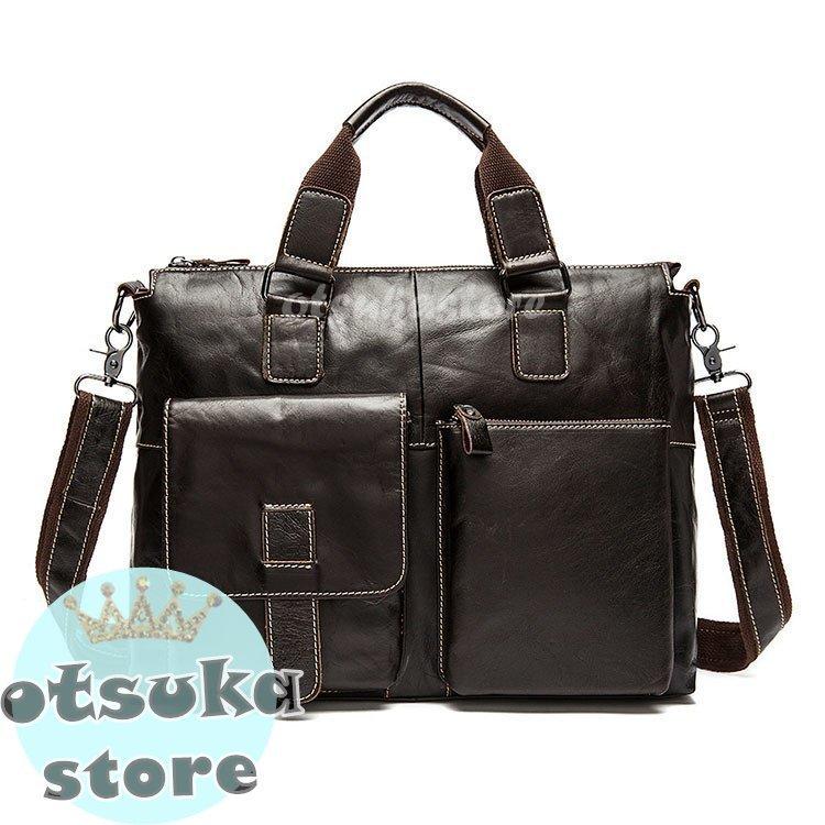 安い正規店 ビジネスバッグ メンズ ブリーフケース 本革の材質 牛革 大容量 就活 カバン バッグ 通勤 仕事 プレゼント ギフト アウトレット 格安通販 Shirleyryan Ca