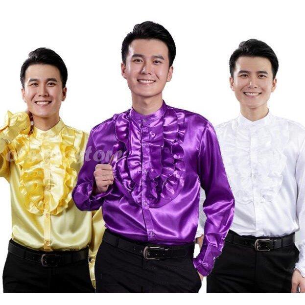 ワイシャツ メンズ フォーマルシャツ 舞台ダンス衣装 上着カラーシャツ宮廷風ドレスシャツ長袖 結婚式 写真撮影 全店２点 二次会 司会者 超ポイントアップ祭 ステージ演出服