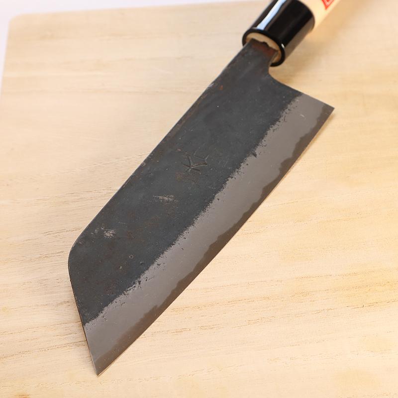 京都貞次作「青二鋼　菜切り両刃包丁」（刃長１６５ｃｍ、全長３１５ｍｍ、１７０ｇ） 京都貞次作「青二鋼 菜切り両刃包丁」（刃長165cm、全長