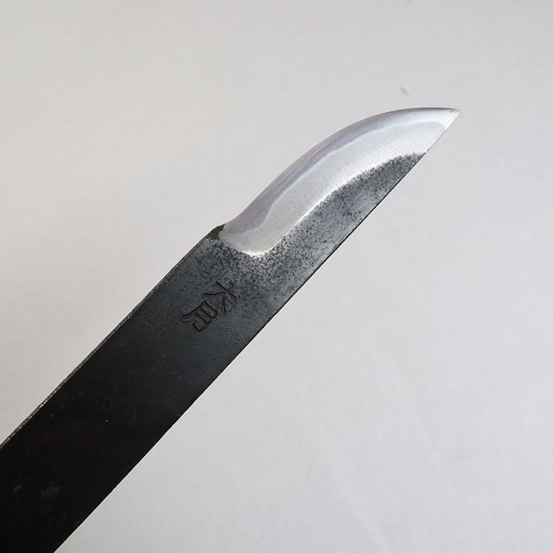 幣切ナイフ 安来鋼（青紙） 全長180mm 両刃（左右兼用） 職人手作り