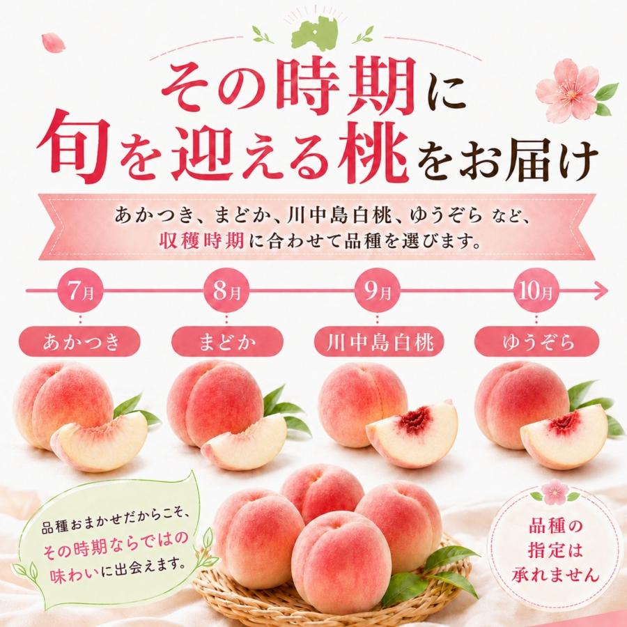 桃 奥あかつき まどか 詰め合わせ 家庭用 4キロ ルウルウ様専用＊奥