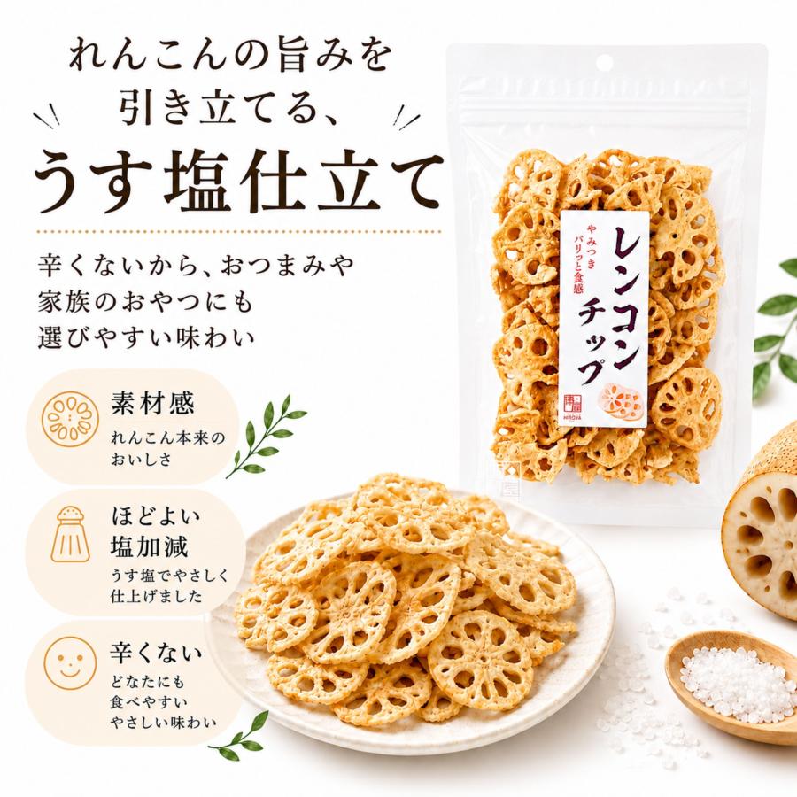 博屋 レンコンチップ 野菜チップス おつまみ おやつ トッピング 天ぷら