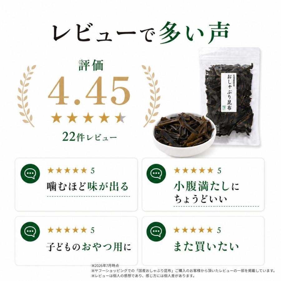 博屋 おしゃぶり昆布 北海道産 昆布 おつまみ 珍味 チャック袋 食べ