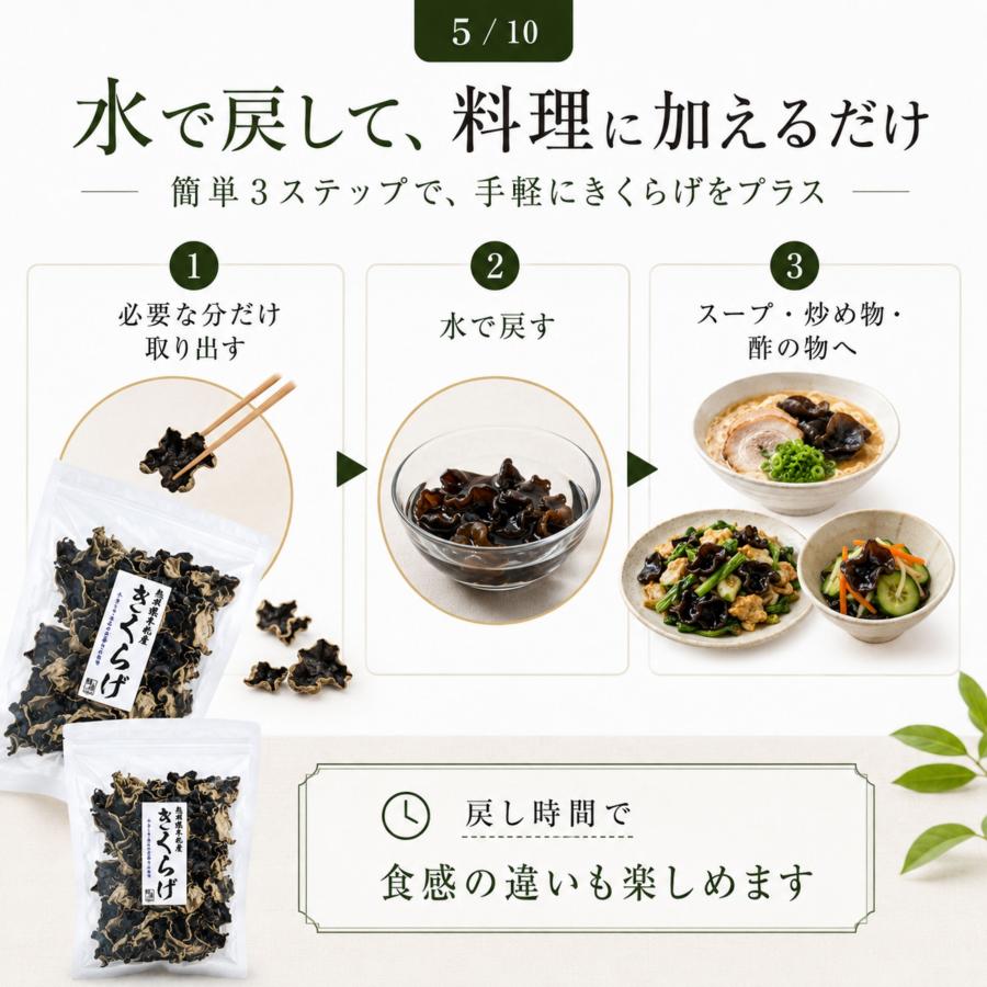 博屋 乾燥 きくらげ 国産 九州産 熊本産 無農薬 食物繊維 中華