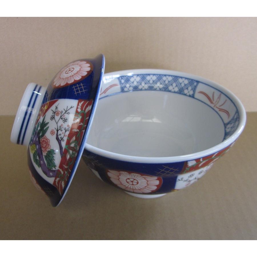 蓋付き丼 錦牡丹 蓋物 蓋丼 どんぶり 食器 丼揃 : 山長陶芸 焼き物