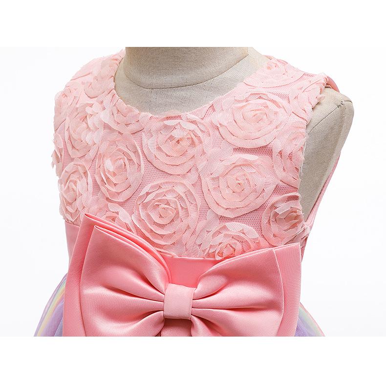 キッズ ドレス 子供 ピアノ発表会 結婚式 チュール レインボー フォーマルドレス | ブランド登録なし | 14