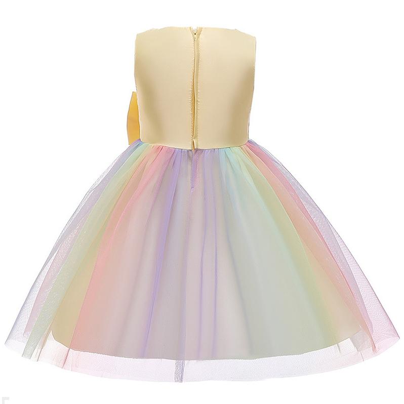 キッズ ドレス 子供 ピアノ発表会 結婚式 チュール レインボー フォーマルドレス | ブランド登録なし | 10