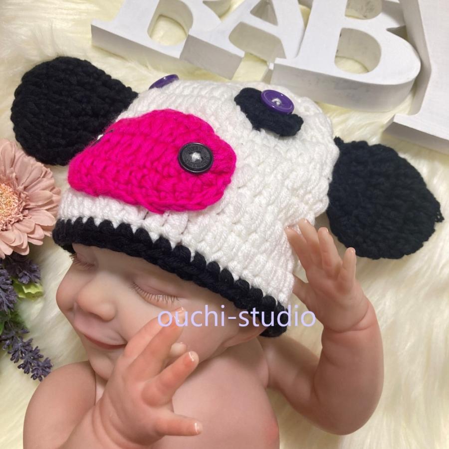 ニューボーンフォト セルフ 寝相 アート ベビーコスチューム コス プレ 衣装 新生児 撮影 帽子 うし | ブランド登録なし | 02