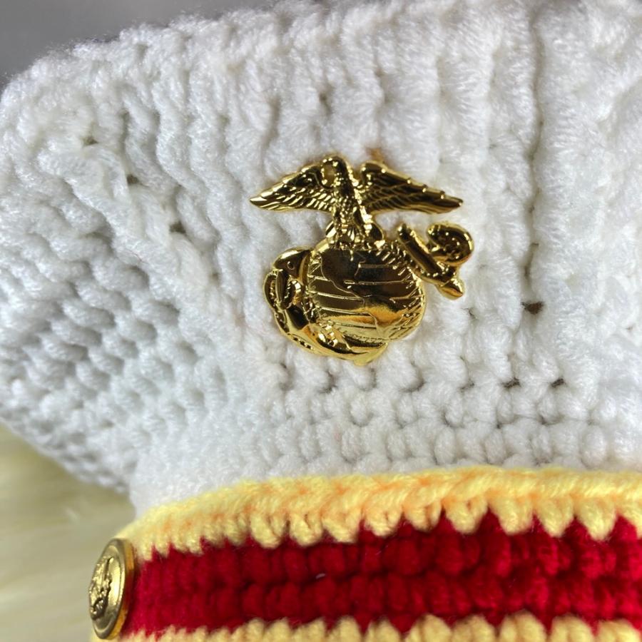 ニューボーンフォト セルフ 寝相 アート ベビーコスチューム コスプレ 衣装 着ぐるみ 新生児 撮影 海兵隊セット |  | 03