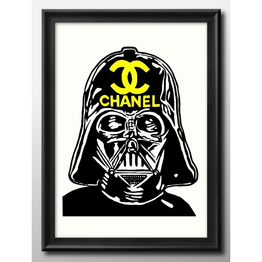 ポスター 12333スターウォーズ ダースベイダー Chanel シャネル オマージュ 絵画 インテリア A3サイズ アート 新築祝い ギフト 模様替え 北欧  管理ID:（Yahoo!・お家で美術館）