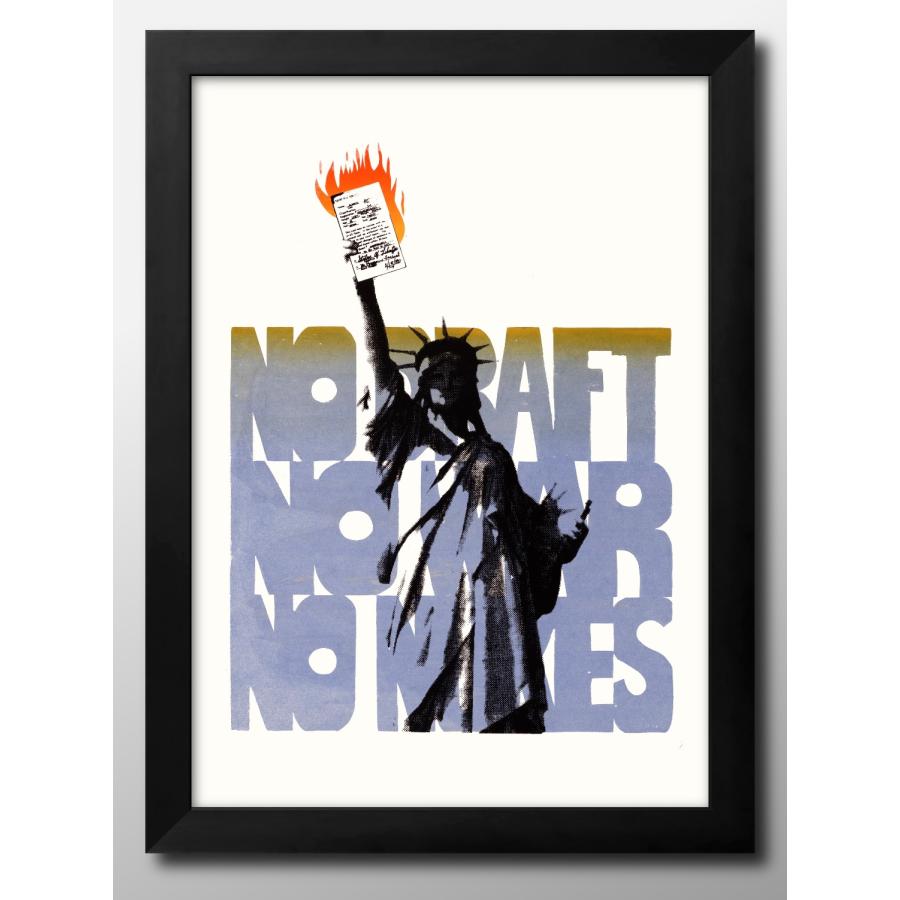 ポスター 反戦 平和 No draft, no war, nukes 絵画 インテリア A3