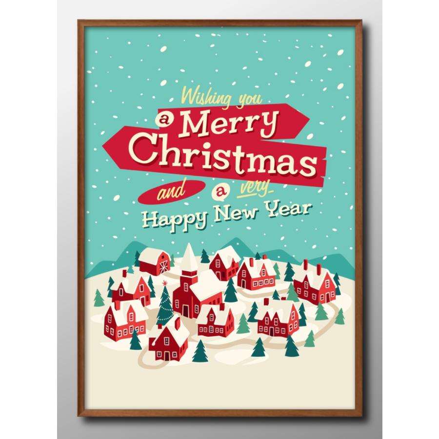 ポスター クリスマス ツリー Xmas 北欧 絵画 インテリア A3サイズ アート 新築祝い ギフト 模様替え インテリア 管理ID:14434（Yahoo!・お家で美術館）