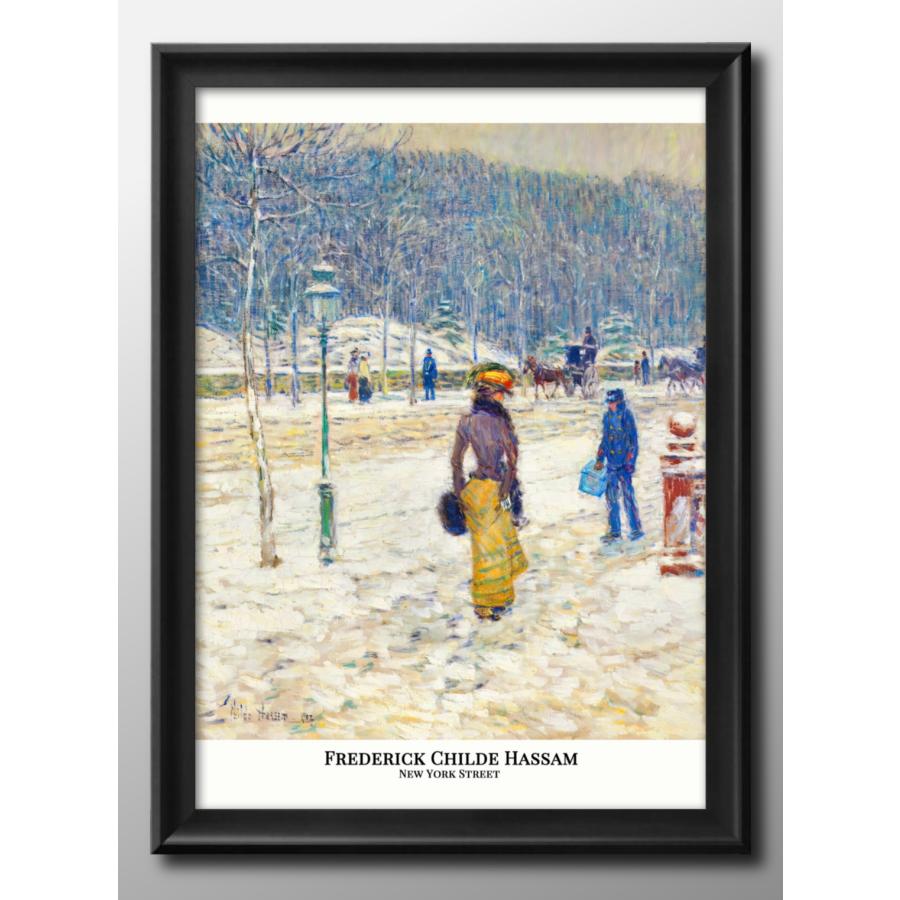 ポスター フレデリック チャイルド ハッサム New York Street 絵画