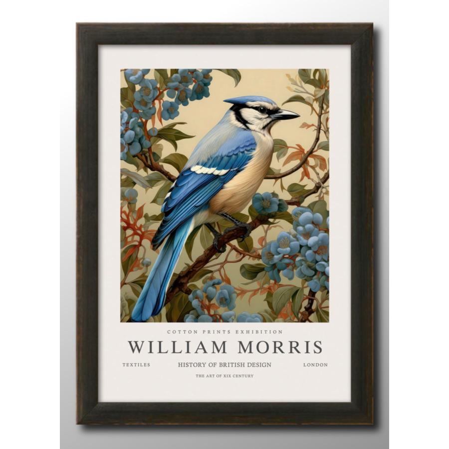 ウィリアムモリス インテリア 絵画 ③-① ポスター ウィリアム モリス 鳥 バード 絵画 インテリア A3サイズ