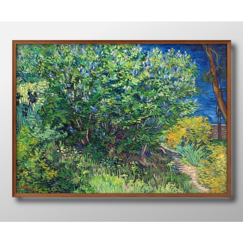 ポスター 5294 フィンセント・ファン・ゴッホ ライラックの茂み 絵画 インテリア A3サイズ アート 新築祝い ギフト 模様替え 北欧  管理ID:（Yahoo!・お家で美術館）