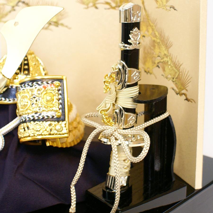 久月 五月人形 コンパクト収納飾り 家紋入れ 兜 人形屋の桜竹 : 久月