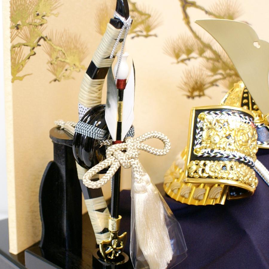 久月 五月人形 コンパクト収納飾り 家紋入れ 兜 人形屋の桜竹 : 久月