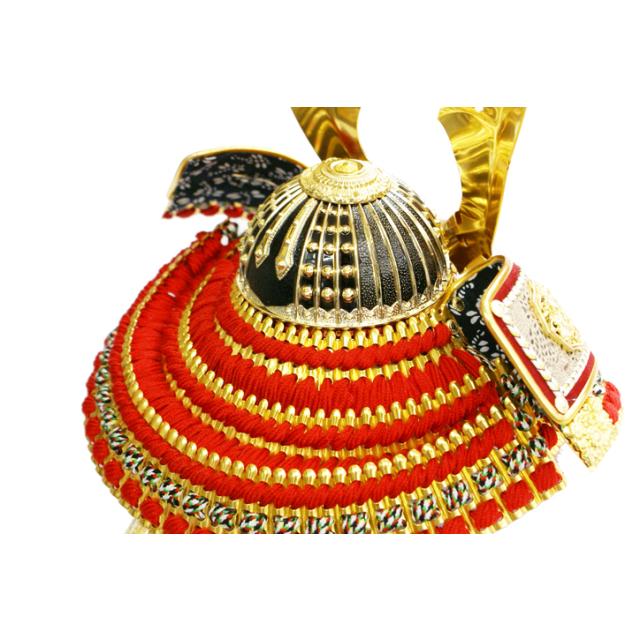 東京久月　五月人形　家紋付き兜飾り収納セット 久月 五月人形 モダン 家紋入れ 兜 コンパクト収納 シンプル