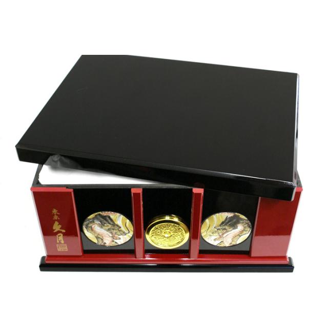 久月 五月人形 コンパクト収納飾り 家紋付き 兜 高級感 : 秋田の