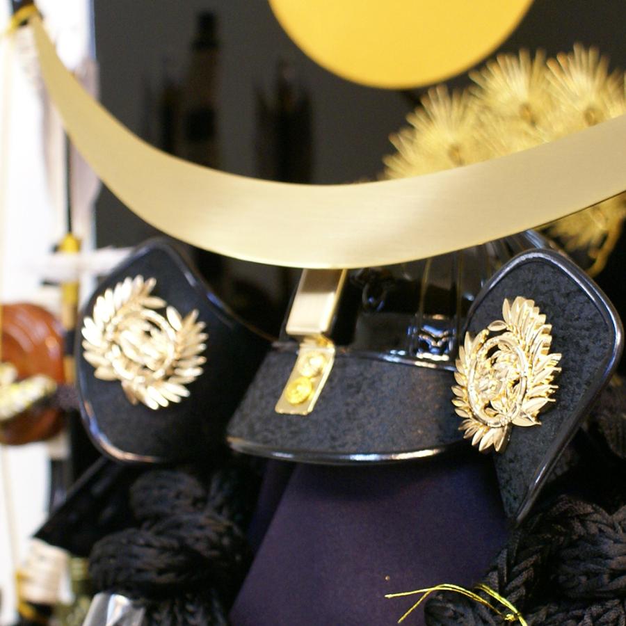 五月人形 久月 兜 コンパクト 収納飾り 家紋入れ 伊達政宗 人形屋の桜竹 爆買 | 久月 | 03