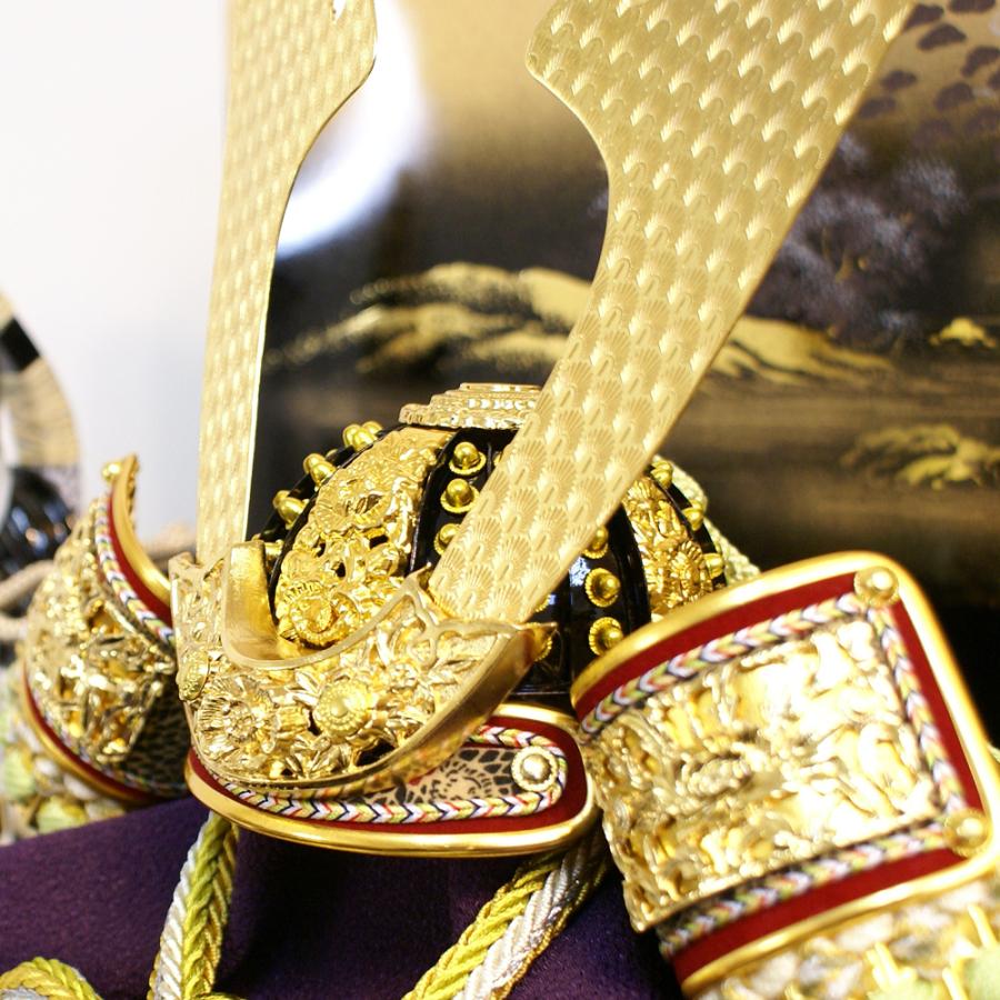 五月人形 久月 兜 コンパクト 収納飾り 家紋入れ 人形屋の桜竹 爆買 | 久月 | 03