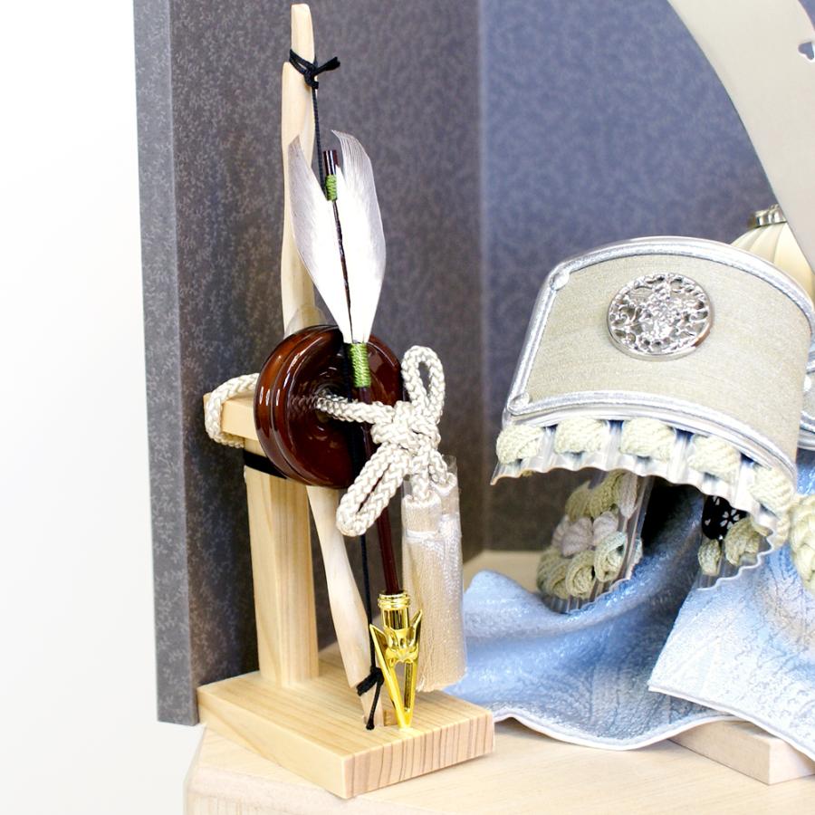 五月人形 久月 兜 コンパクト 収納飾り モダン 家紋入れ 人形屋の桜竹 爆買 | 久月 | 11