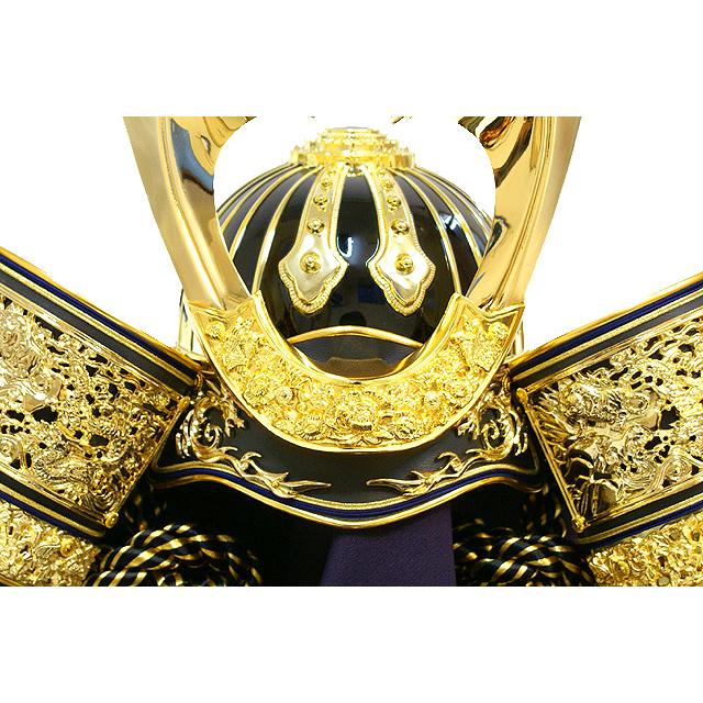 かぶれる兜 久月 五月人形 飾り台付き平飾り 着用兜 高級感 豪華 人形屋の桜竹 爆買 | 久月 | 03