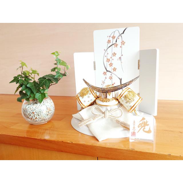 五月人形 久月 コンパクト 兜飾り 伊達政宗 おしゃれ 人形屋の桜竹 | 久月 | 02