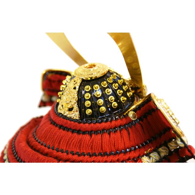 五月人形 久月作　家紋「茜絲縅兜　大鎧」鎧 甲冑 飾り おしゃれ 高級 | 久月 | 03