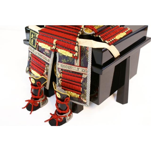 五月人形 久月作　家紋「茜絲縅兜　大鎧」鎧 甲冑 飾り おしゃれ 高級 | 久月 | 05