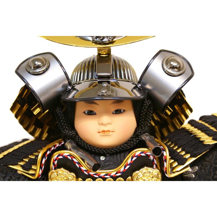 五月人形 平安一甲作「上杉謙信 子供大将」武者人形ガラスケース飾り