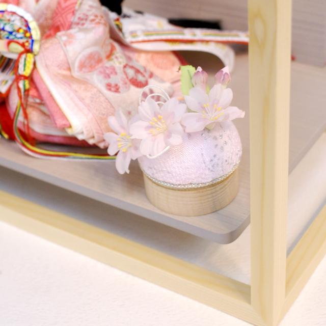 吉徳大光 雛人形 親王飾り ケース 枠風木枠付き 花ひいな モダン