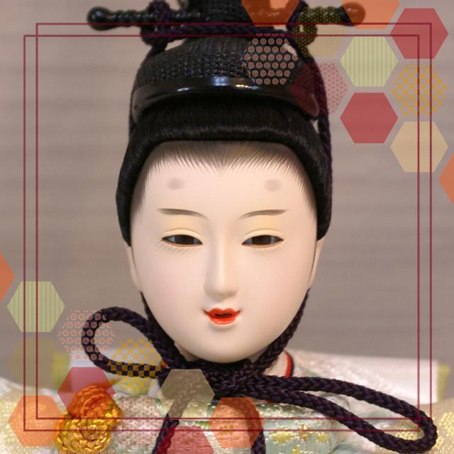 吉徳大光親王　雛人形 吉徳大光 雛人形 親王飾り ケース 枠風木枠付き 花ひいな モダン