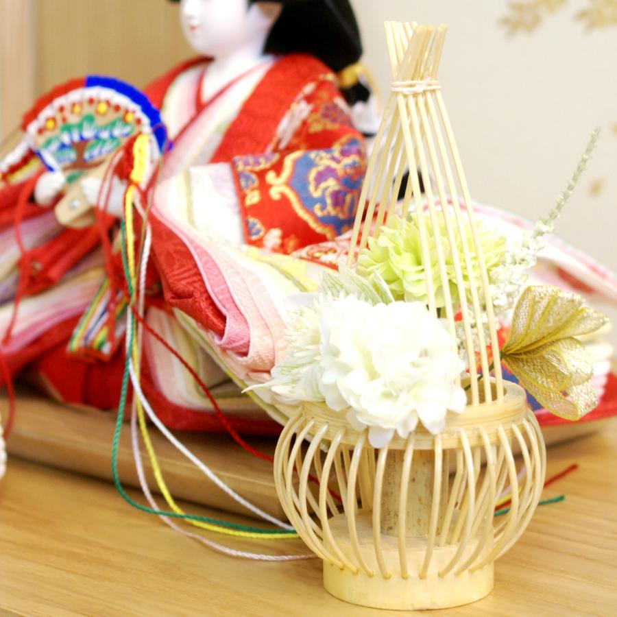 吉徳大光 雛人形 収納飾り LEDバックライト付き モダンコンパクト 305 