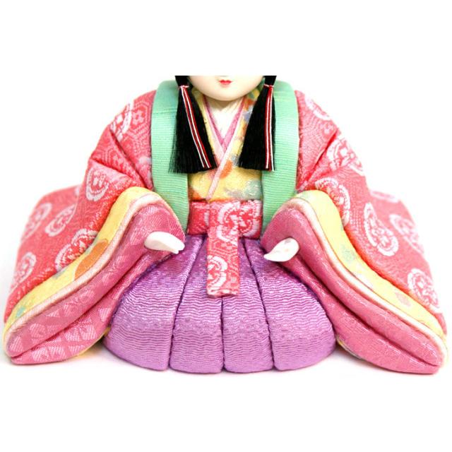 吉徳大光 雛人形 木目込み コンパクト 親王飾り おしゃれ 可愛い 木製