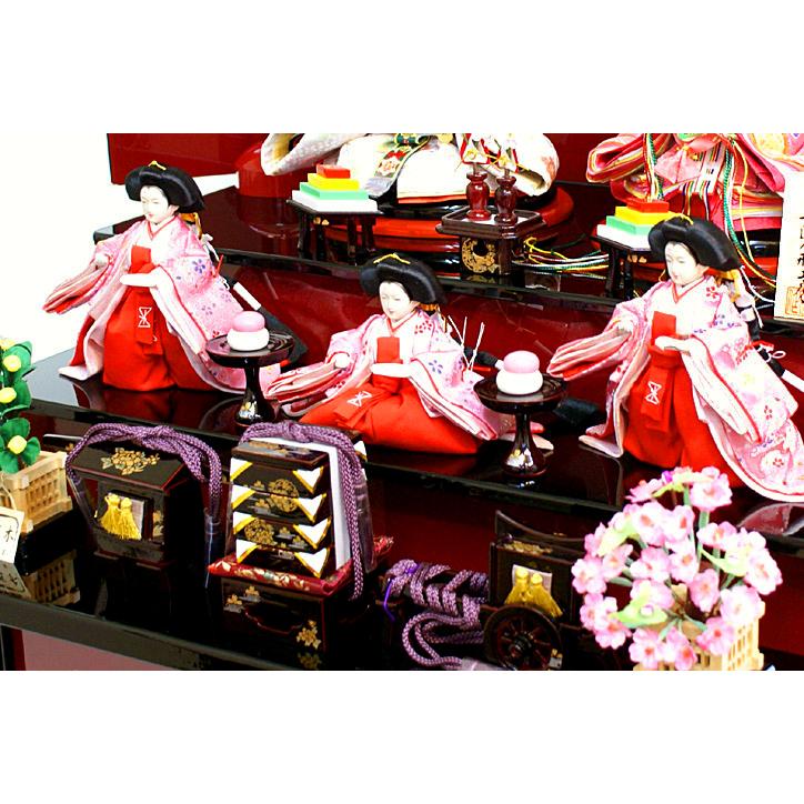 特上美品 雛人形 ひな人形 千匠作 雛ごよみ 三段収納飾り 45A-47コンパクト おしゃれ 通販 ひな人形 床仕立て ひな飾り 雛ごよみ 千匠作