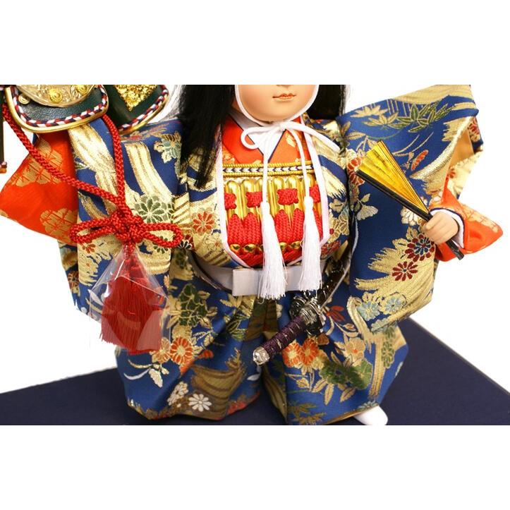 吉徳大光 五月人形 ガラスケース飾り 子供大将 武者 503-319 おしゃれ