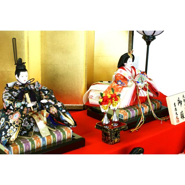 吉徳大光 雛人形 十五人揃い 御雛 七段飾り 602-024コンパクト