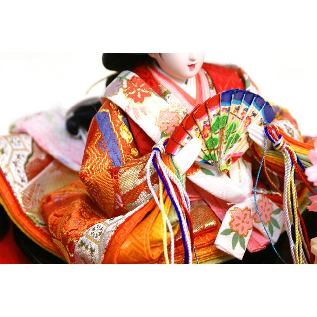 久月 雛人形 アクリルケース コンパクト 親王 65944 おしゃれ