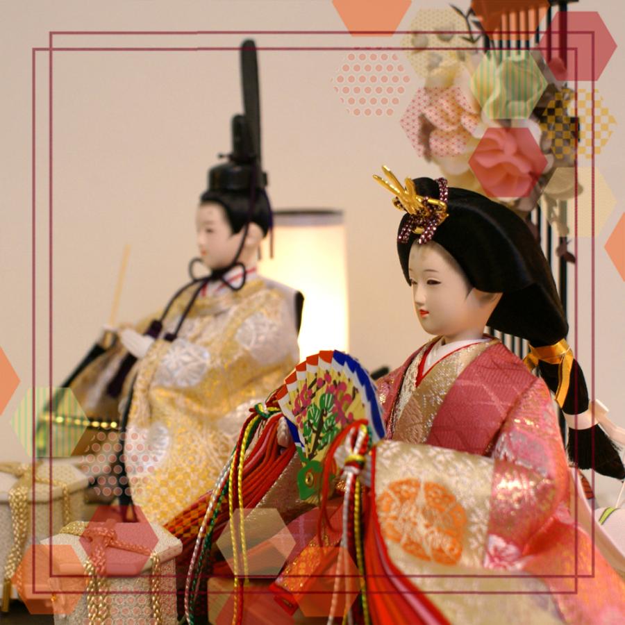 雛人形 久月 ガラスケース 親王 よろこび雛 コンパクト ケース飾り ningyoya ひな人形 安い 爆買 | 久月 | 02