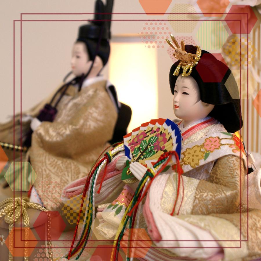 雛人形 久月 ケース飾り 人気のくすみカラー 親王 よろこび雛 ningyoya 66802 ひな人形 安い 爆買 | 久月 | 01